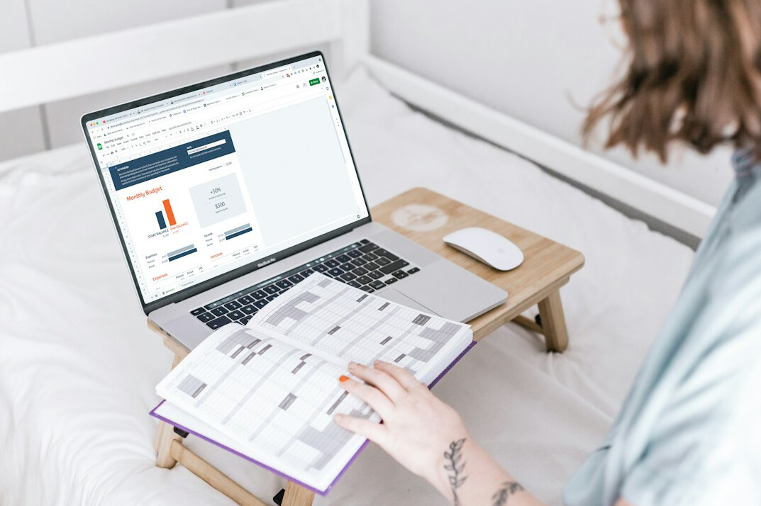 person reviewing weekly progress